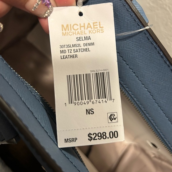 Michael Kors Blue Crossbody Bag Selma - Picture 4 of 5